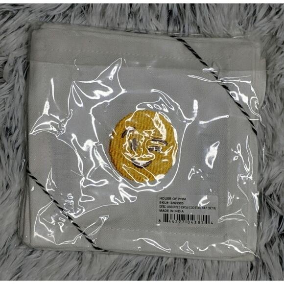 House of Pom Emoji Cocktail Napkins - NIP - Picture 3 of 3